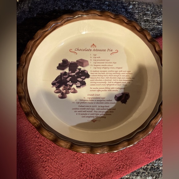 Michaels Other - Michael's Stores Ceramic Pie Plate and Recipe